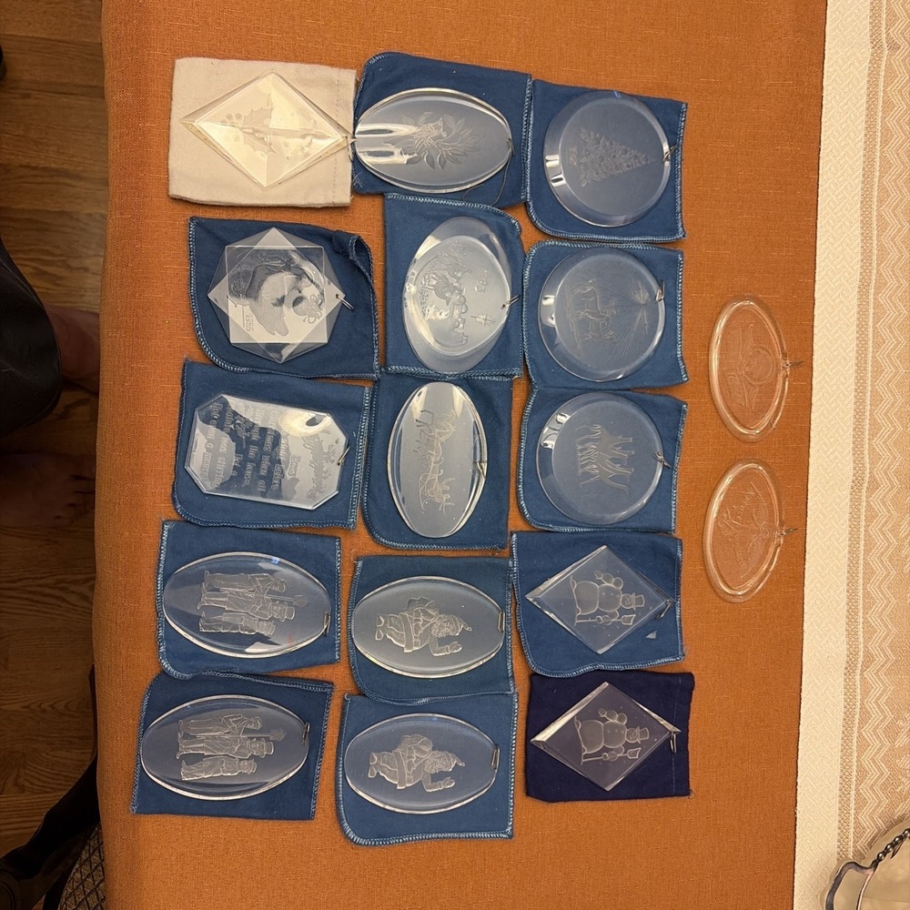 Lot of 15 Ball Corp. A Medley of Carols Christmas Acrylic Ornaments